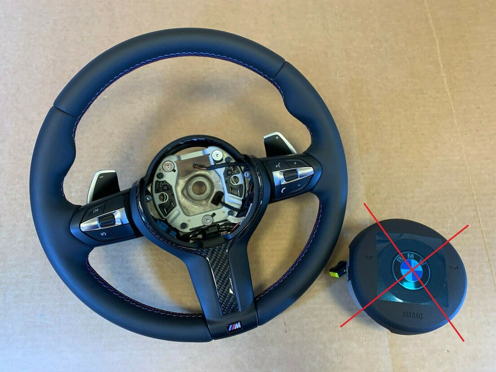 BMW BMW F22 F30 F31 F32 F33 F34 F36 USA M Steering Wheel PADDLES HEATED VIBRO CARBON