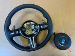 BMW BMW F01 F02 F04 F06 F07 F10 F11 F12 F13 USA M Steering Wheel Paddles VIBRO CARBO — thumbnail 1