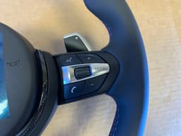 BMW BMW F15 F16 F25 F26 F39 F45 F48 OEM USA M Steering Wheel PADDLES CARBON VIBRO — thumbnail 4