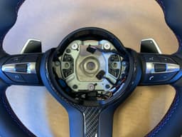 BMW BMW F15 F16 F25 F26 F39 F45 F48 OEM USA M Steering Wheel PADDLES CARBON VIBRO — thumbnail 7