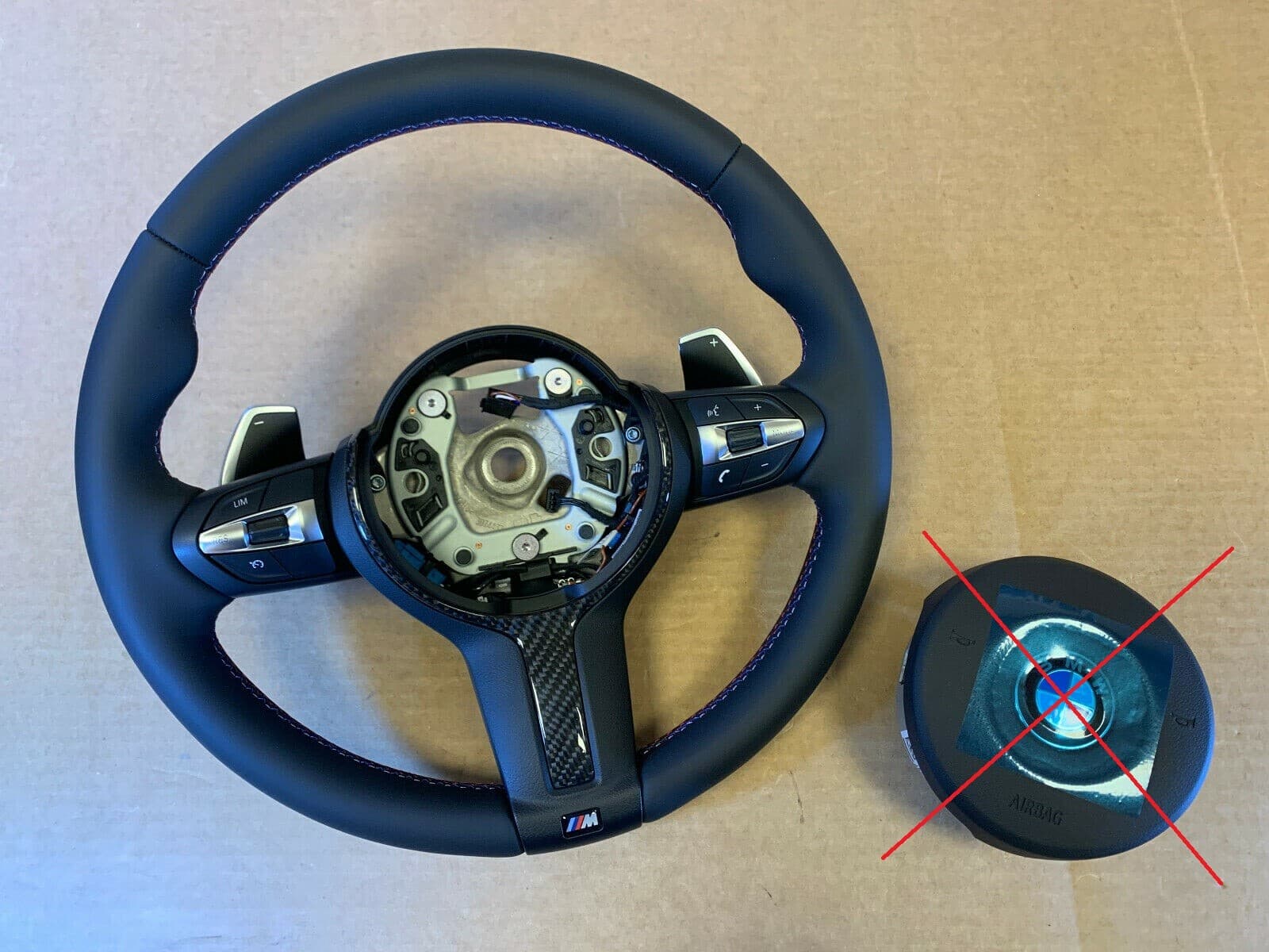 BMW BMW F15 F16 F25 F26 F39 F45 F48 OEM USA M Steering Wheel PADDLES CARBON VIBRO