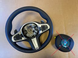 BMW BMW F22 F23 F30 F31 F32 F33 F34 F87 F36 G STYL USA M Steering Wheel PETALS VIBRO — thumbnail 1