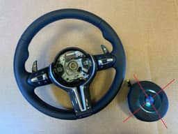 BMW BMW F01 F02 F06 F07 F10 F11 F12 F13 USA M Steering Wheel Paddles VIBRO ACC CARBO — thumbnail 1