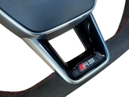AUDI Audi A6 A7 A8 Q8 E-tron 4K 4N 4M OEM ALCANTARA RS-line Steering Wheel Paddles — thumbnail 3