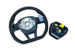 AUDI Audi A6 A7 A8 Q8 E-tron 4K 4N 4M OEM ALCANTARA RS-line Steering Wheel Paddles — thumbnail 5