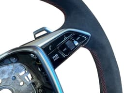 AUDI Audi A6 A7 A8 Q8 E-tron 4K 4N 4M OEM ALCANTARA RS-line Steering Wheel Paddles — thumbnail 8