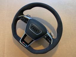 AUDI Audi A6 A7 A8 Q8 E-tron 4K 4N 4M OEM RS-line Steering Wheel Paddles ALCANTARA — thumbnail 10