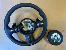 BMW BMW F15 F16 F25 F26 F39 F45 F48 OEM USA M Steering Wheel PADDLE CARBON ACC — thumbnail 1