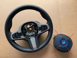 BMW BMW 5 G30 G31 G38 6 G32 X3 G01 G08 X4 G02 GENUINE USA M Steering Wheel VIBRO ACC — thumbnail 1