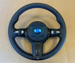 BMW BMW F15 F16 F25 F26 F39 F45 F48 USA OEM M Steering Wheel HEATED VIBRO ACC CARBON — thumbnail 2