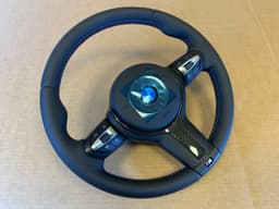 BMW BMW F15 F16 F25 F26 F39 F45 F48 USA OEM M Steering Wheel HEATED VIBRO ACC CARBON — thumbnail 9