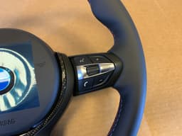 BMW BMW F15 F16 F25 F26 F39 F45 F48 USA OEM M Steering Wheel HEATED VIBRO ACC CARBON — thumbnail 4