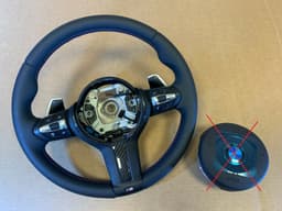 BMW BMW F15 F16 F25 F26 F39 F45 F48 USA M Steering Wheel PADDLE HEAT VIBRO ACC CARBO — thumbnail 1