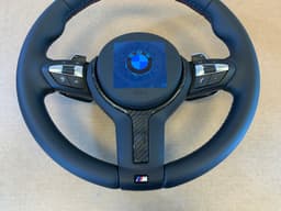 BMW BMW X5 X6 X3 X4 F15 F16 F25 F26 M Steering Wheel Paddle VIBRO ACC CARBON Mstitch — thumbnail 5