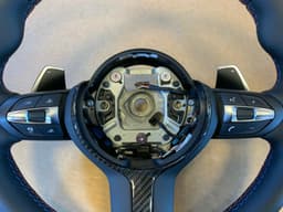 BMW BMW X5 X6 X3 X4 F15 F16 F25 F26 M Steering Wheel Paddle VIBRO ACC CARBON Mstitch — thumbnail 9