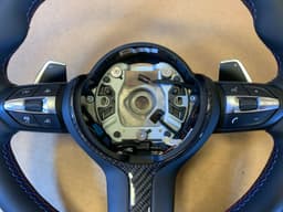 BMW BMW F15 F16 F25 F26 F39 F45 F48 USA M Steering Wheel PADDLE HEAT VIBRO ACC CARBO — thumbnail 4