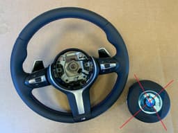 BMW BMW F15 F16 F22 F25 F26 F30 F31 F32 M Steering Wheel Paddle HEATING VIBRO M Stit — thumbnail 1