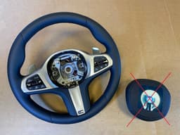 BMW BMW 8 X5 X6 X7 G14 G15 G16 G05 G06 G07 OEM M Steering Wheel Petals Assist+ VIBRO — thumbnail 1