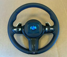 BMW BMW F15 F16 F25 F26 F30 F32 F34 F36 M Steering Wheel PADDLES HEATED VIBRO CARBON — thumbnail 2