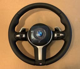 BMW BMW X5 X6 X3 X4 F15 F16 F25 F26 GENUINE M Steering Wheel PADDLES HEATING VIBRO — thumbnail 2