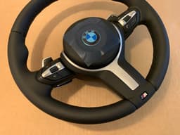 BMW BMW X5 X6 X3 X4 F15 F16 F25 F26 GENUINE M Steering Wheel PADDLES HEATING VIBRO — thumbnail 9