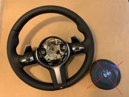 BMW BMW F15 F16 F25 F26 F39 F45 F48 USA M Steering Wheel PADDLES HEATING VIBRO DUAL — thumbnail 1