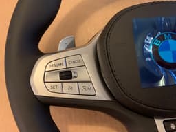 BMW NEW BMW 7 G11 LCI G12 LCI X7 G07 GENUINE M Steering Wheel Paddles HEATING VIBRO — thumbnail 3