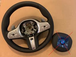 BMW NEW BMW 7 G11 LCI G12 LCI X7 G07 GENUINE M Steering Wheel Paddles HEATING VIBRO — thumbnail 1
