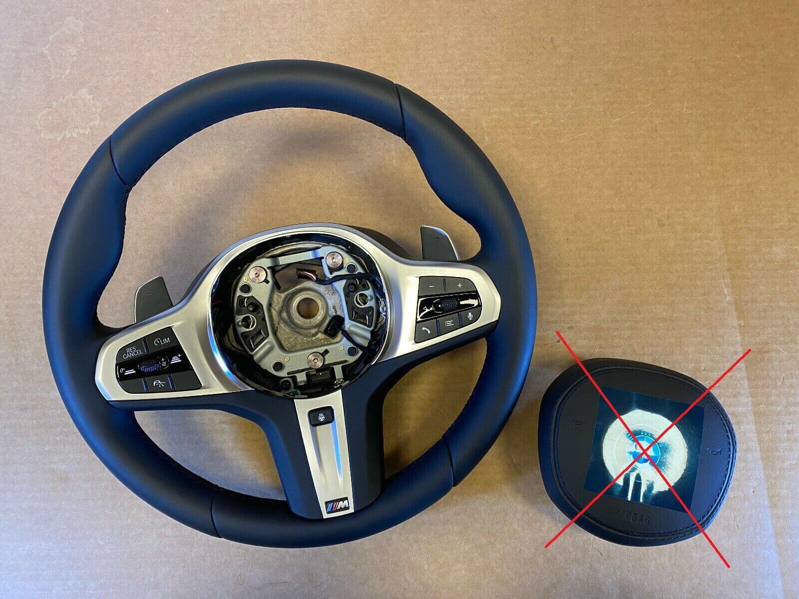 BMW BMW 5 6 X3 X4 G30 G31 G32 G01 G02 LCI M Steering Wheel Paddles HEATED VIBRO ACC