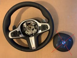 BMW BMW 5 6 X3 X4 G30 G31 G32 G38 G01 G02 G08 OEM M Steering Wheel Shift Paddles — thumbnail 1