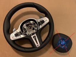 BMW NEW BMW 7 G11 G12 GENUINE M Sport Steering Wheel Paddles Heating Vibro M Trim — thumbnail 1