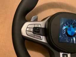 BMW NEW BMW 7 G11 G12 GENUINE M Sport Steering Wheel Paddles Heating Vibro M Trim — thumbnail 3