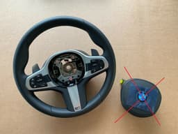 BMW BMW 5 6 X3 X4 G30 G31 G32 G38 G01 G02 OEM USA M Steering Wheel Shift Paddles ACC — thumbnail 1