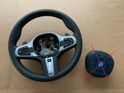 BMW BMW 5 6 X3 X4 G30 G31 G32 G01 G02 G08 OEM M Steering Wheel Paddles HEATING VIBRO — thumbnail 1