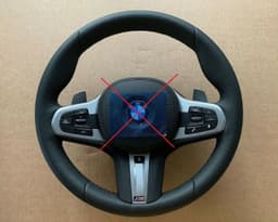 BMW BMW 5 6 X3 X4 G30 G31 G32 G01 G02 G08 OEM M Steering Wheel Paddles HEATING VIBRO — thumbnail 1