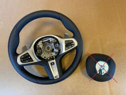 BMW BMW 5 6 X3 X4 G30 G31 G32 G01 G02 LCI M Steering Wheel Paddles HEATING VIBRO ACC — thumbnail 1