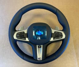 BMW BMW 5 6 X3 X4 G30 G31 G32 G38 G01 G02 G08 OEM M Steering Wheel Paddles HEATING — thumbnail 2