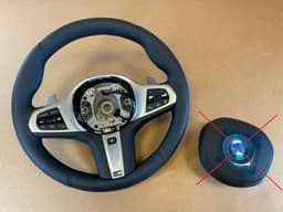 BMW BMW 8 X5 X6 X7 G14 G15 G05 G06 G07 EU M Steering Wheel Paddles HEATING VIBRO ACC — thumbnail 1