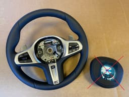 BMW BMW 5 6 X3 X4 G30 G31 G38 G32 G01 G02 LCI M Steering Wheel Paddles HEATING VIBRO — thumbnail 1