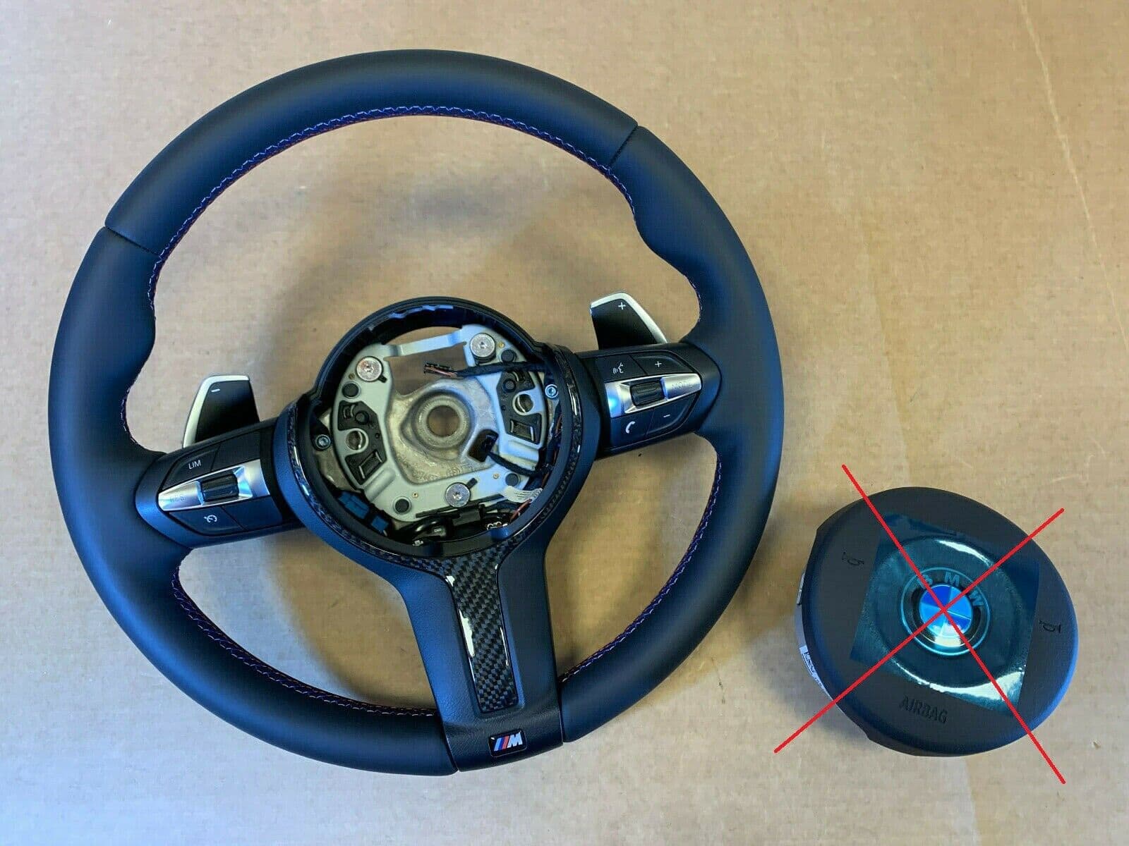 BMW BMW F15 F16 F25 F26 F39 F45 F48 USA M Steering Wheel PADDLES HEATED VIBRO CARBON