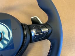 BMW BMW F15 F16 F25 F26 F39 F45 F48 USA M Steering Wheel PADDLES HEATED VIBRO CARBON — thumbnail 4