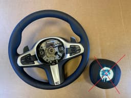 BMW BMW F15 F16 F20 F21 F22 F25 F26 F30 F32 F33 G STYL M Steering Wheel PETALS VIBRO — thumbnail 1