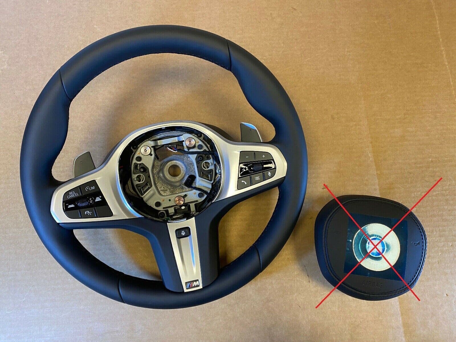 BMW BMW 5 6 X3 X4 G30 G31 G32 G01 G02 LCI EU M Steering Wheel Paddles HEAT VIBRO ACC