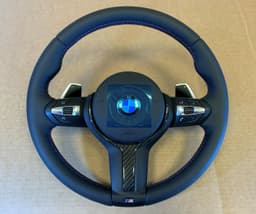 BMW BMW F15 F16 F25 F26 F39 F45 F48 USA M Steering Wheel PADDLES HEATED VIBRO CARBON — thumbnail 2