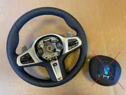 BMW BMW 5 6 X3 X4 G30 G31 G38 G32 G01 G02 LCI USA OEM M Steering Wheel Paddle HEATED — thumbnail 1