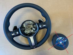BMW BMW F15 F16 F25 F26 F39 F45 F48 OEM USA M Steering Wheel Paddles VIBRO — thumbnail 1