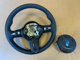 BMW BMW F15 F16 F25 F26 F30 F32 F34 F39 F48 M Steering Wheel HEATED VIBRO ACC CARBON — thumbnail 1