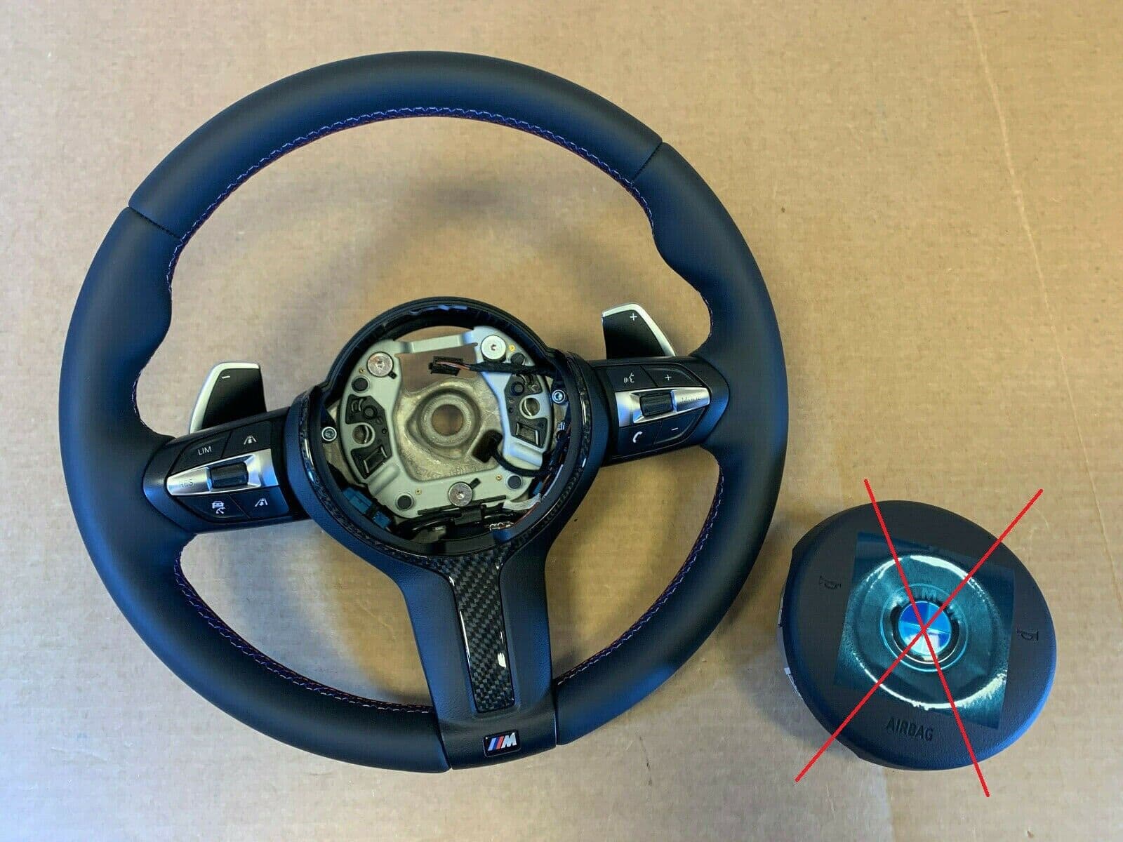BMW BMW F15 F16 F25 F26 F30 F32 F34 F36 M Steering Wheel PADDLES HEATED ACC CARBON