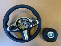 BMW BMW 5 6 X3 X4 G30 G31 G38 G32 G01 G02 OEM EU M Steering Wheel Paddles ACC — thumbnail 1