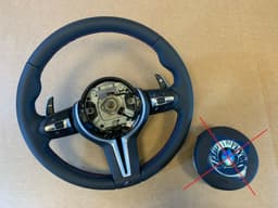 BMW BMW F15 F16 F25 F26 F39 F45 F48 GENUINE USA M Steering Wheel VIBRO M PADDLES — thumbnail 1